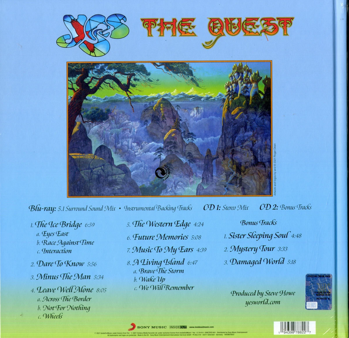 Yes The Quest Doppio Cd + Blu-Ray Earbook Edition Nuovo.