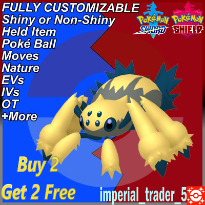 Pokémon Sword and Shield   Shiny Galvantula   W/ Best 6IV Customizable