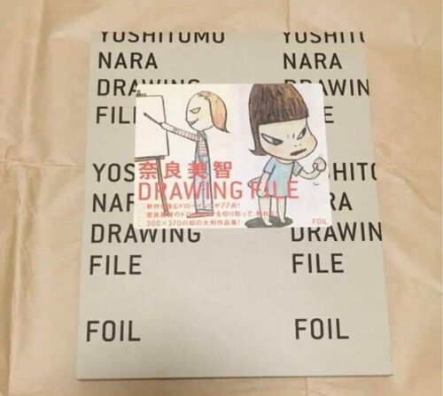 Yoshitomo Nara Drawing File Art Book Rare Autographed 2005 w/ Signed First Page - Picture 1 of 8