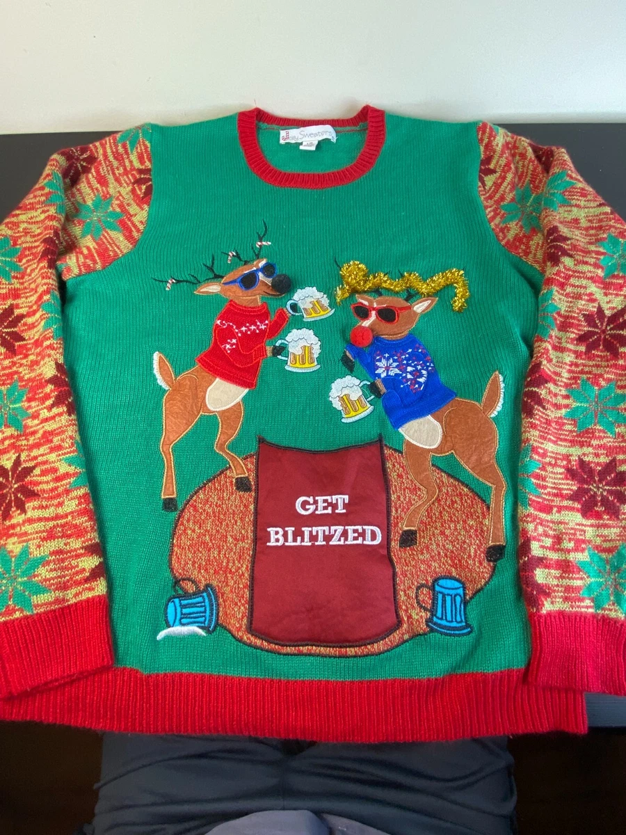 Get blitzed christmas sweater sale