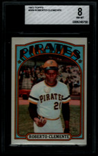 1972 Topps Baseball #309 Roberto Clemente BVG 8 NM-MT HOF Pittsburgh Pirates Bob