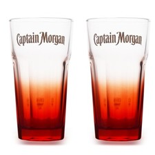 2 Stück Original Captain Morgan Longdrink Gläser mit Captain Morgan Schriftzug