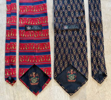 2 VTG Paolo Gucci Silk Neckties Ties - Made in Italy
