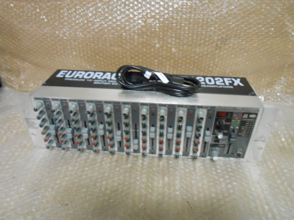 Behringer Eurorack Pro RX1202FX 12 Channel Mic/Line Mixer | eBay