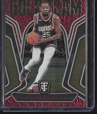 2024-25 Panini Totally Certified #3 Kevin Durant Gold Team Mirror Red #/99