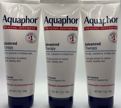 3PK Aquaphor Healing Ointment Advanced Therapy ~ 7 OZ EACH ~ For Dry Skin