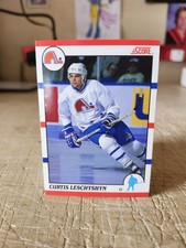 1990 Score Hockey Curtis Leschyshyn Rookie Card #92
