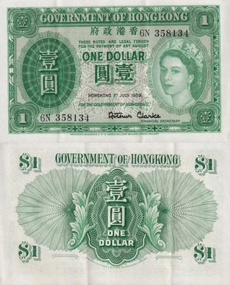 1959 Banknote Hong Kong Paper Money for sale | eBay