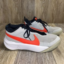Nike Team Hustle D 10 CW6735-006 Gray Red Blue Kids Youth US Size 7Y Shoes
