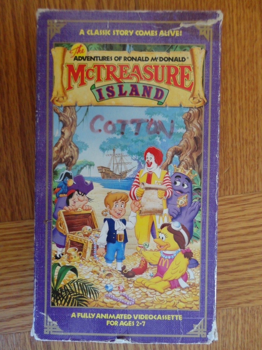 Vintage Lot of 6 The Wacky Adventures of Ronald McDonald VHS Set 1