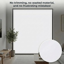 Blackout Privacy Window Film Static Cling Custom Cut Home Office Bathroom Glass