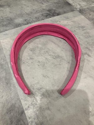 Celine Women Hair Accessory Shocking Pink Logo Scarf Look  display picture 2