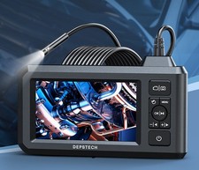 DEPSTECH Dual Lens Industrial Endoscope,1080P Digital Borescope Inspection Camer