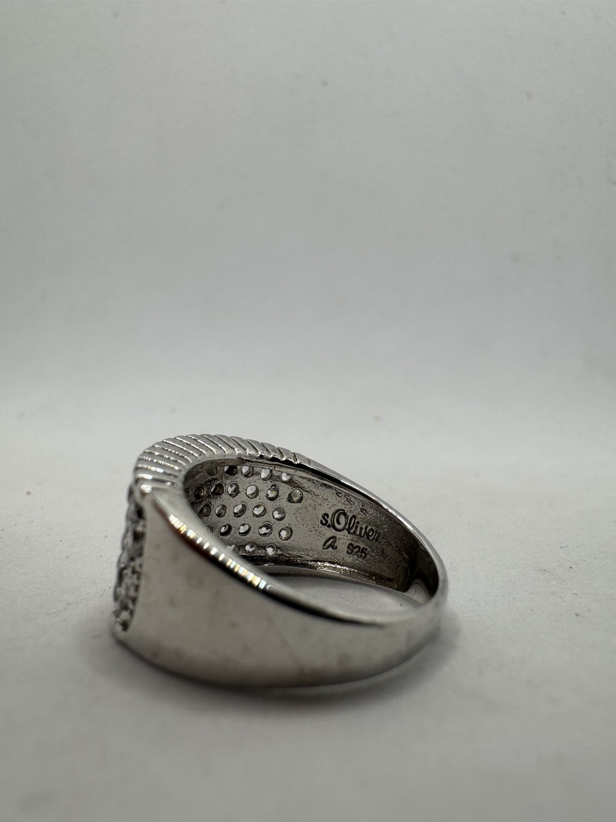::925 SILVER RING SOLID WITH STONE SETTING °SIZE … - image 5