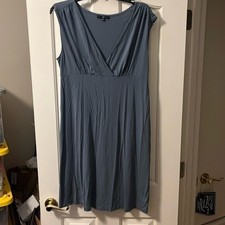 GAP stone blue high waisted dress size L