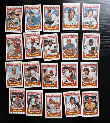 1973 Kelloggs Pro Super Stars Complete Set 54 Cards, Nolan Ryan, Rose, Jackson
