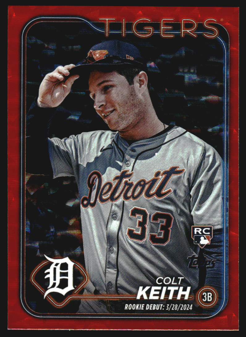 2024 Topps Update Orange Crackle Foil #US192 Colt Keith /299