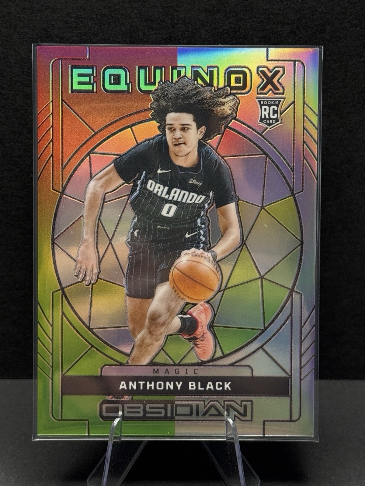 2023-24 Obsidian - Equinox Anthony Black #7 Electric Etch Reggae Flood /60 (RC)