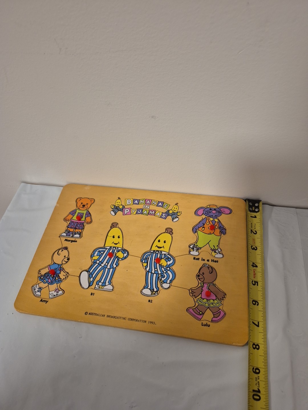 Bananas In Pyjamas 1993 Wood Wooden Puzzle Australian Broadcasting Company VTG