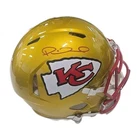 Patrick Mahomes II Autographed Kansas City Chiefs Gold Full Size Helmet w/COA