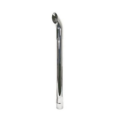 48'' Chrome Exhaust Stack Curved 3-1/2'' ID Fits John Deere