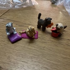 4 Kitty In My Pocket Vintage MEG Used 1990s Vinatge Bundle Lot