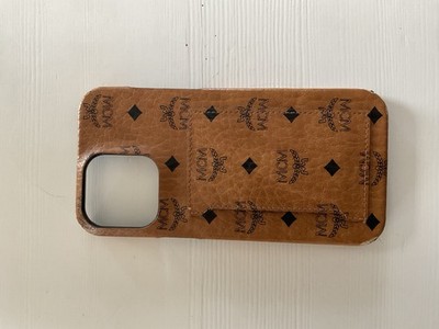MCM IPhone 15 Pro Max Handyhülle in Cognac