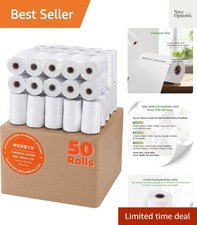 2 1/4" inch x 50'ft Thermal Paper 50 Rolls, BPA Free Receipt Paper, 58mm Ther...