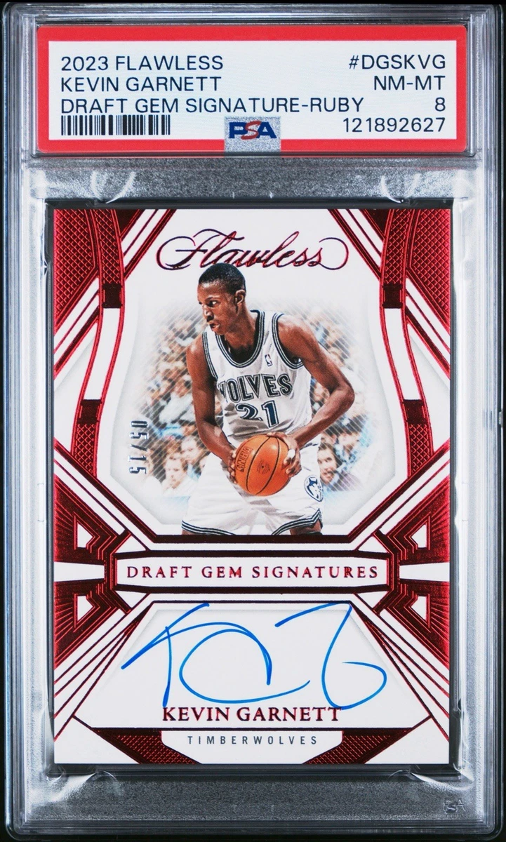 Kevin Garnett Basketball Autographed Sports Trading Cards