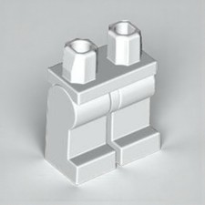 Lego White Minifigure Hips Legs Plain White Boy Girl Pants City Star Wars