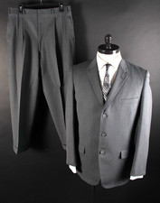 Vintage 1960s Fahey Brockman 3 Button Wool Suit Mens Size 40
