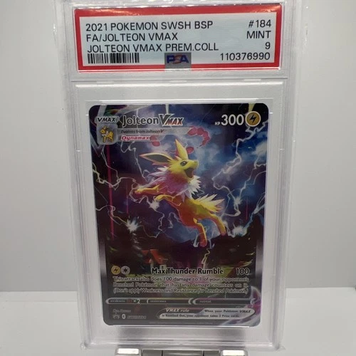 Jolteon VMAX SWSH184 Promo Premium Collection 2021 PSA 9 Graded Pokemon Card