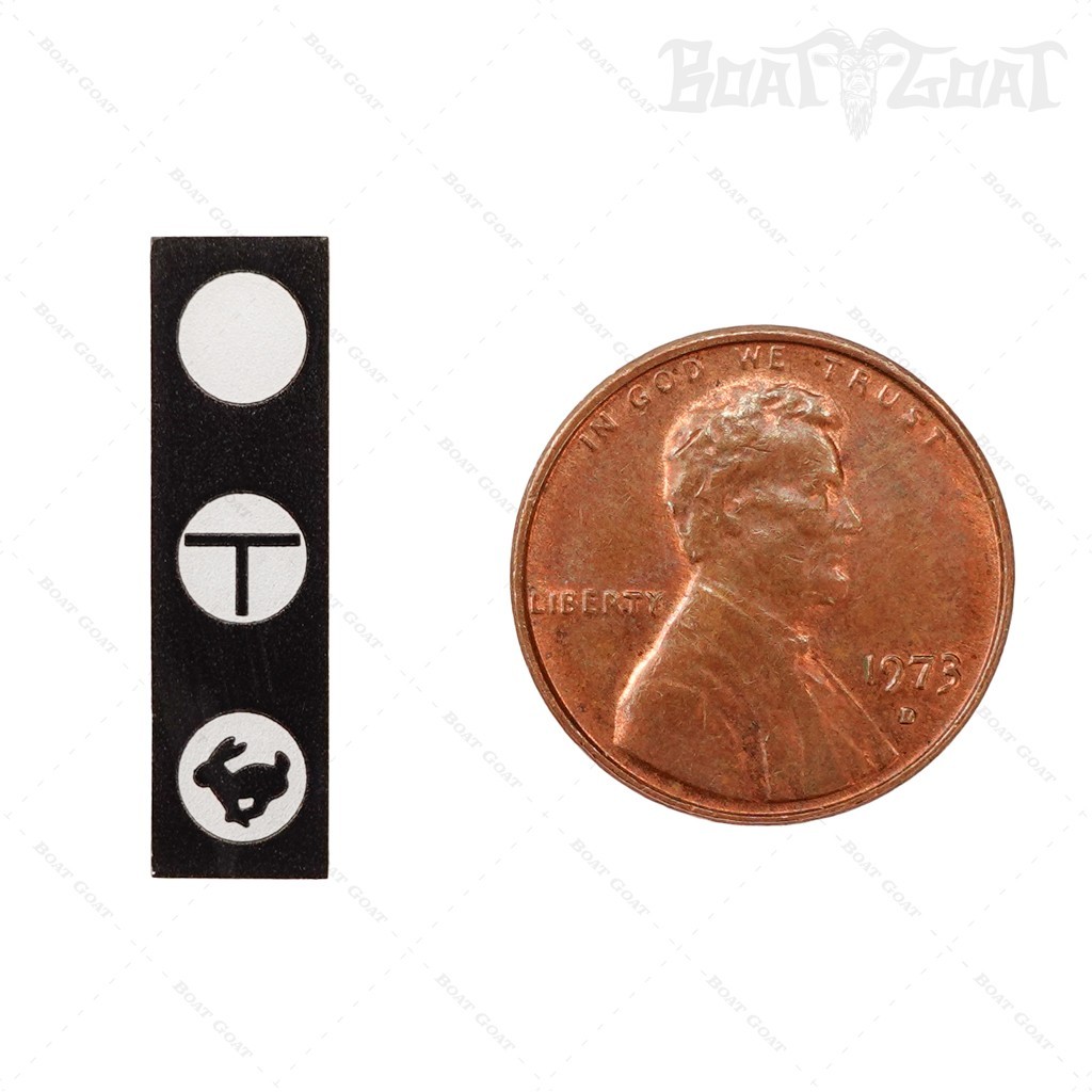 MotorGuide Foot Pedal Toggle Switch Decal - CON / MOM / HBP