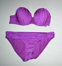 Stylischer Bandeau Glanz Bikini von JASPER CONRAN Wetlook, Gr. 40 80DD wNeu