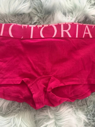 Victoria's Secret Cotton Exploded Logo Cotton Boyshort Panty NEW w TAGS