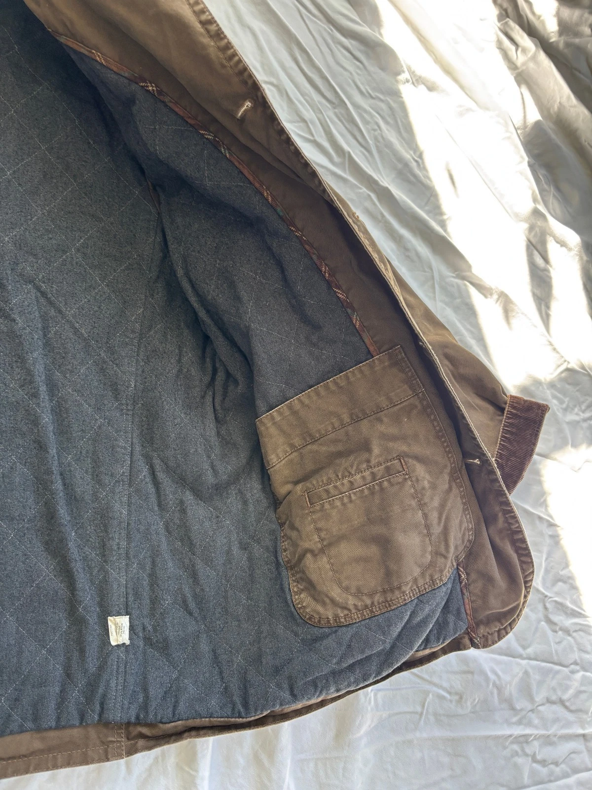 J.Crew "Broken-In" Barn Jacket, Mens Size Medium, Duck Cloth, Brown image 5