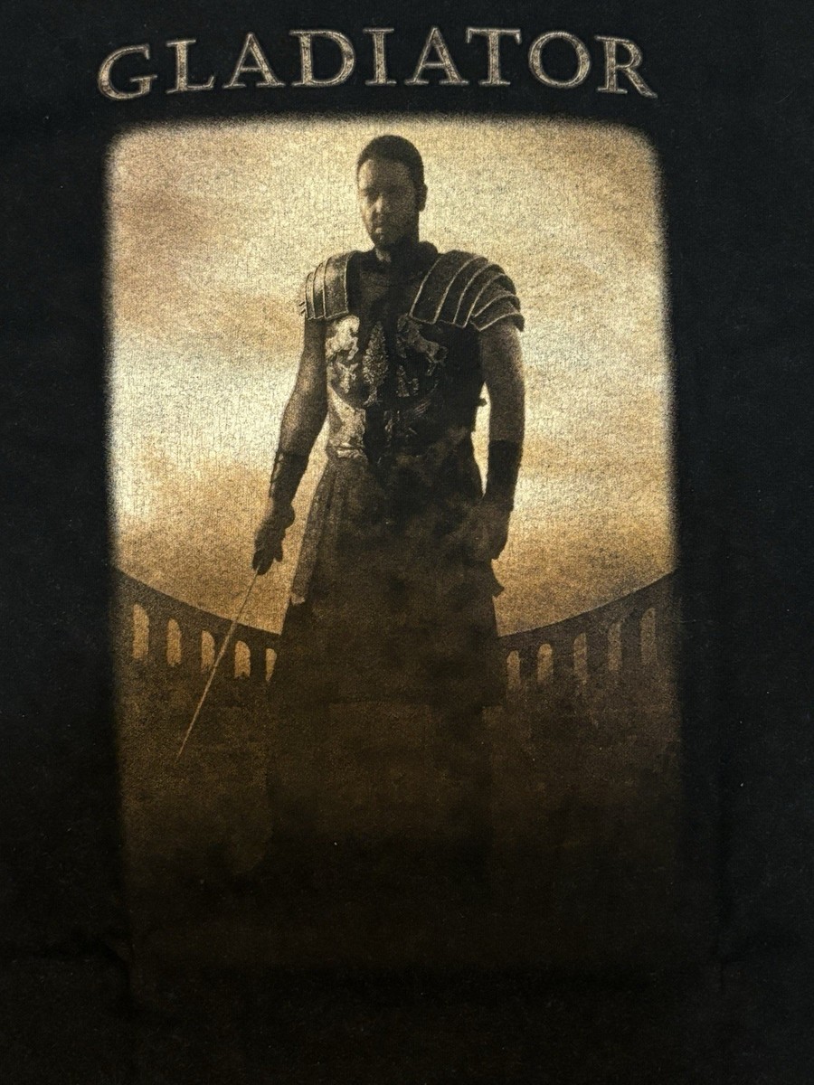 セール！！Vintage Gladiator Movie T-Shirt rare vintage Gladiator Maximus Russell Crowe Ridley Scott movie t