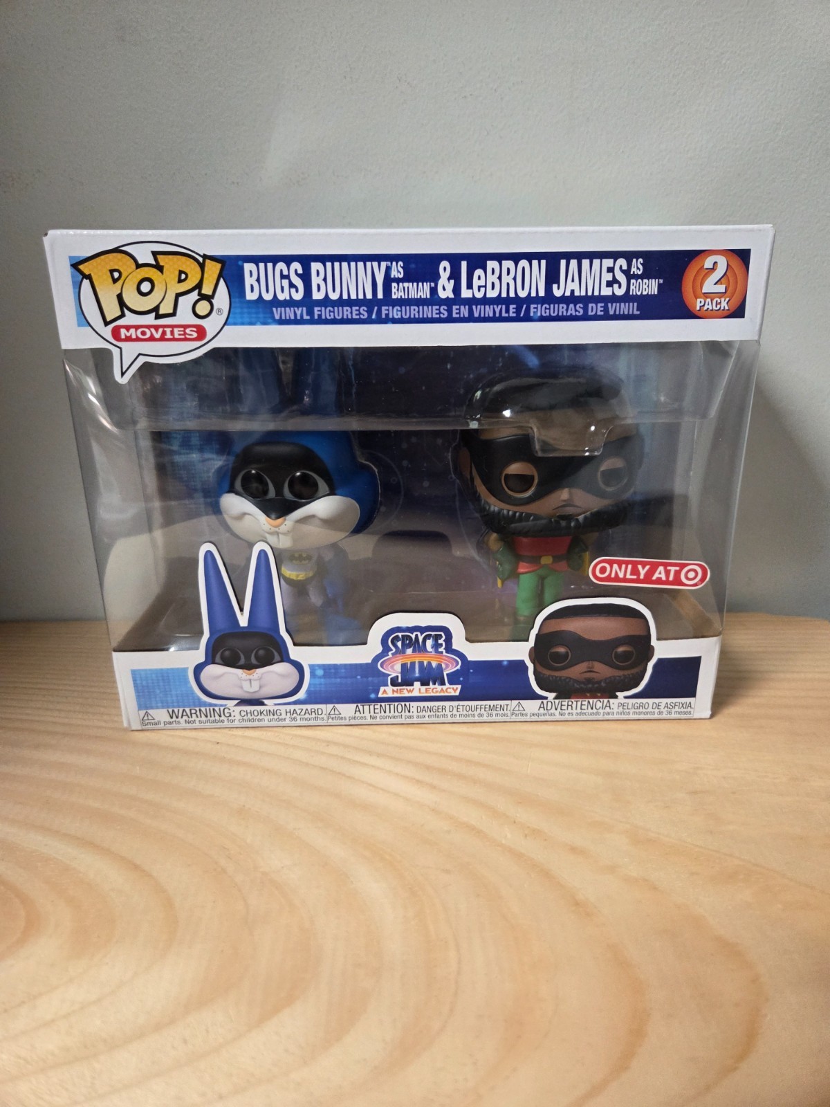 Funko Pop 2-Pack: Bugs Bunny *as Batman* & Lebron James *as Robin* (Target)
