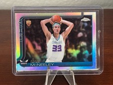 2025-26 Topps Chrome Refractor #279 LIAM MCNEELEY ROOKIE RC CHARLOTTE HORNETS
