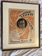 1920&rsquo;s? Saturday Evening Post Paramount Pictures Speedy Harold Lloyd Movie Ad