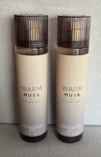 SET OF 2 NEW Bath  Body Works WARM MUSK Fine Fragrance Mist Brand New Full Size