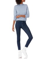 Amazon Essentials Damen Pullover Stehkragen Indigoblau Meliert XXL ÜBergrößE