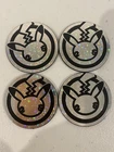 Celebrations 25th Anniversary Coin - Jumbo Silver Metallic Official Pokemon 4pcs