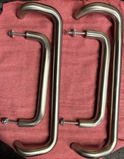 LOCKSMITH LOT, Heavy Offset Commercial Stainless Steel Door Pulls, 4 Lot