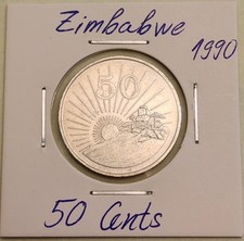 Zimbabwe coin, 50 Cents, 1990