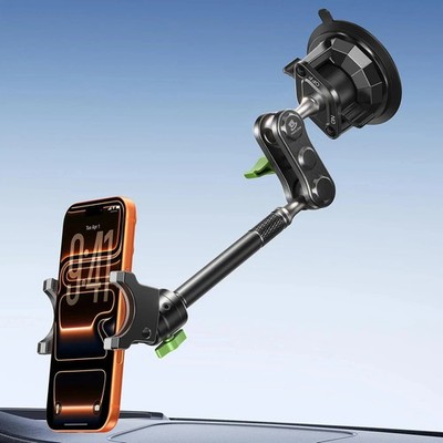 MAGIC JOHN Car Phone Holder, Ultra-Durable Mteal Phone Holders for Your Car, 360