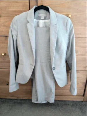 H&M Ladies Grey 2-piece Suit - Size 8 - Image 1 of 4