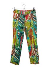 ANJA GOCKEL Stoffhose Damen Hose Gr. DE 34 rot-grün-blau Casual-Look