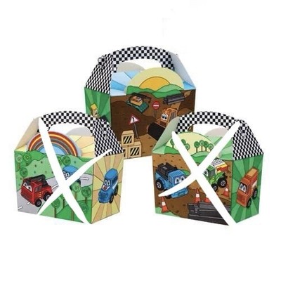 X25 Teile Motor Madness Party Mahlzeit Essen Snack Brotdosen Teller Kindergeburtstag