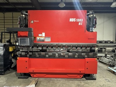 130 Ton 10' Amada HDS 1303NT Hydraulic Press Brake, 2011 - Tooling Included